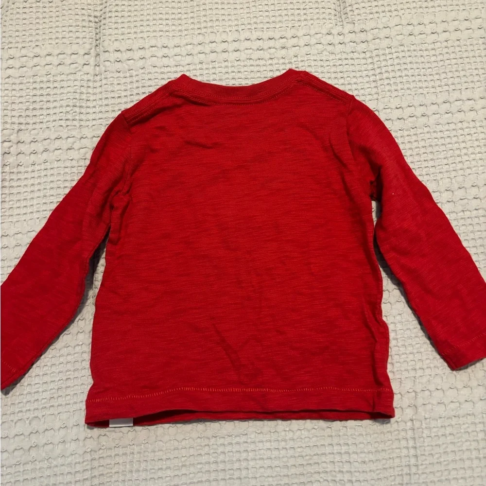 GAP Red 'Be A Hero' Graphic Long-Sleeve Tee